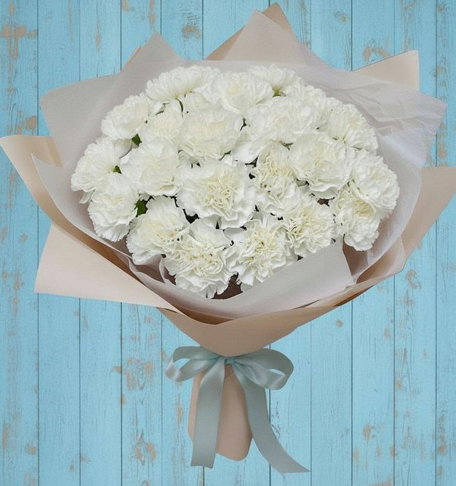 Букет цветов из: Гвоздики в Александровской Кадардино-Балкарской Республики