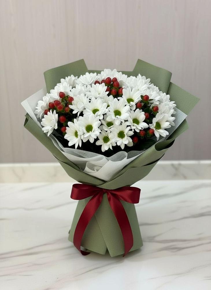 Букет цветов из: Хризантемы в Александровской Кадардино-Балкарской Республики