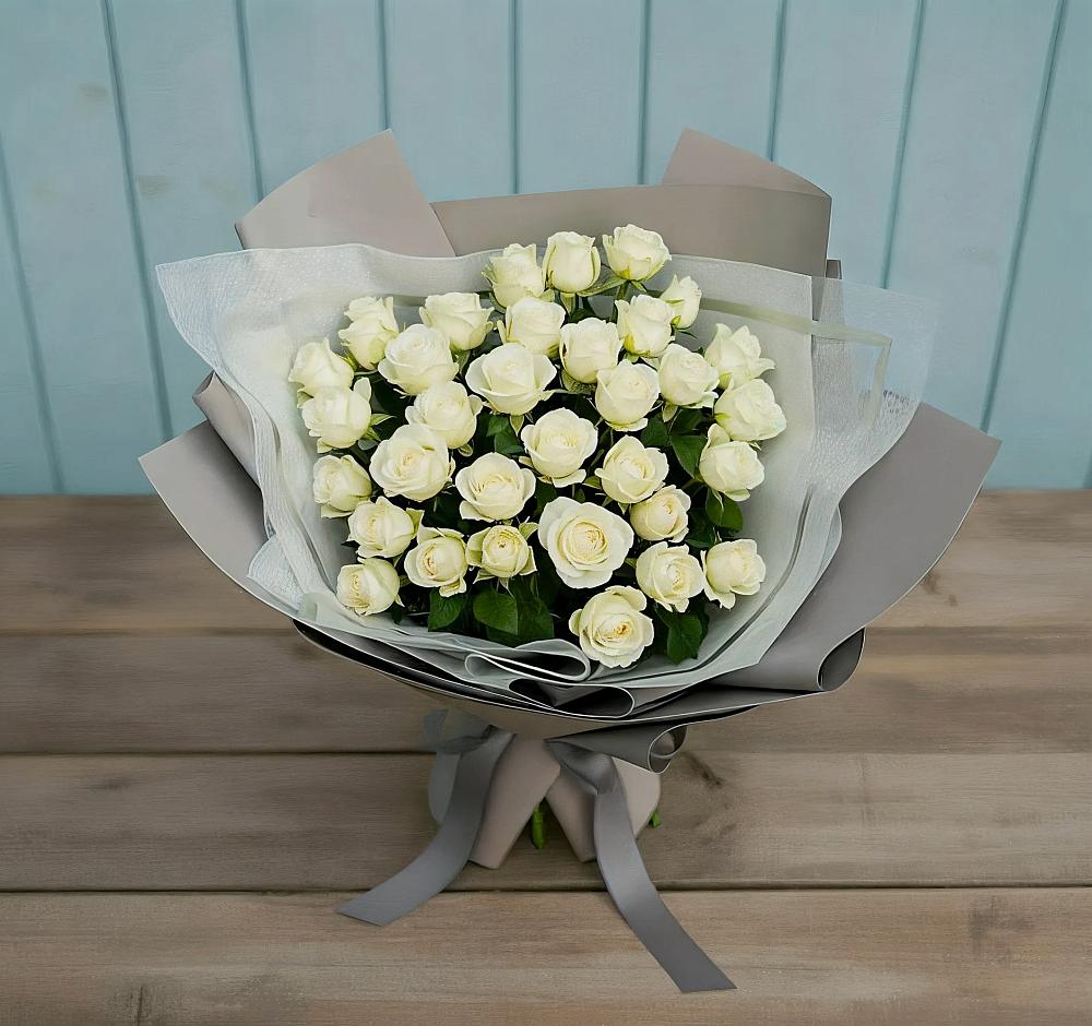 Букет Белоснежная нежность в Александровской Кадардино-Балкарской Республики