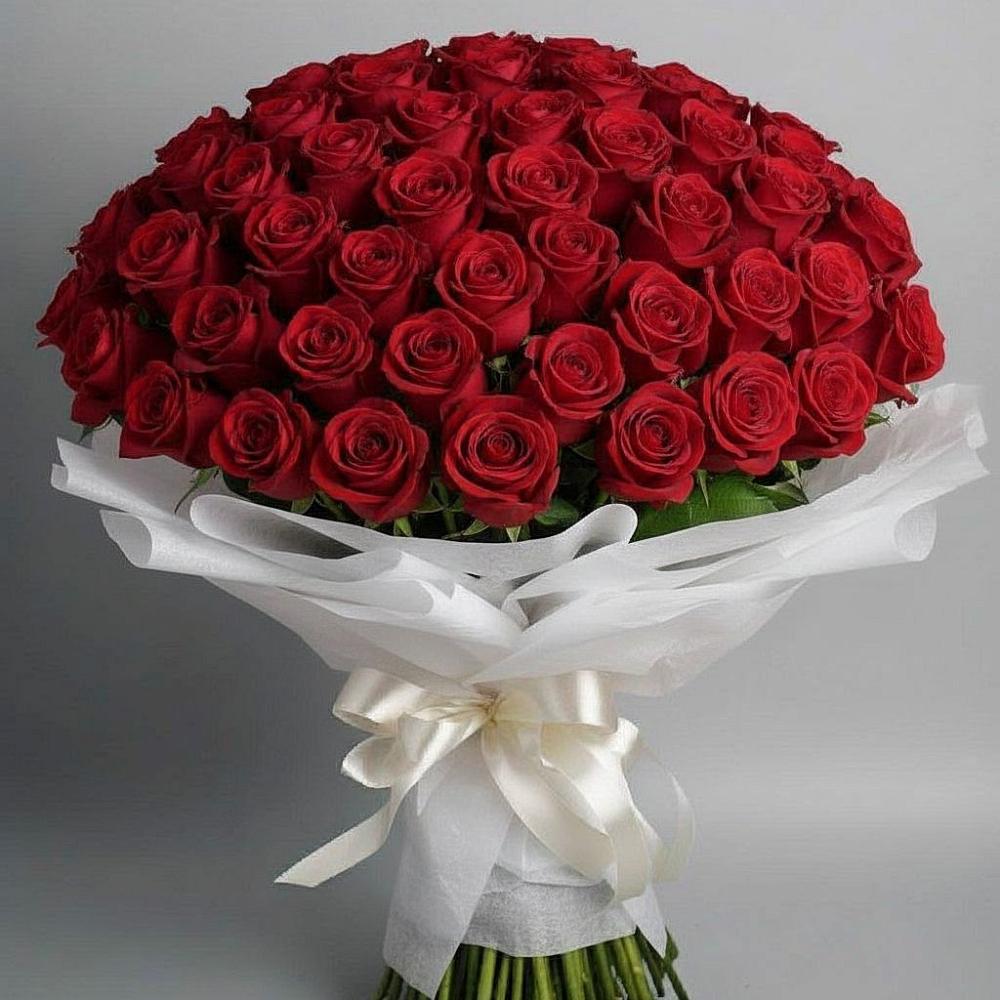 Букет 101 Красная роза Блэк Мэджик в Александровской Кадардино-Балкарской Республики