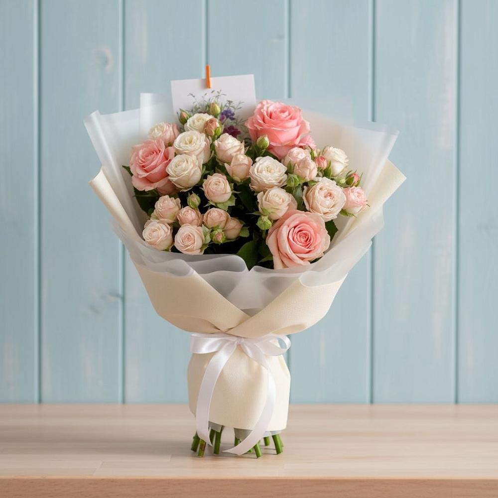 Букет цветов из: Розы в Александровской Кадардино-Балкарской Республики