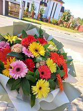 Букет цветов из:  Герберы #REPLACE_PRED# Александровской Кадардино-Балкарской Республики