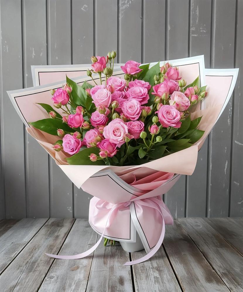 Букет Розовый кустик в Александровской Кадардино-Балкарской Республики