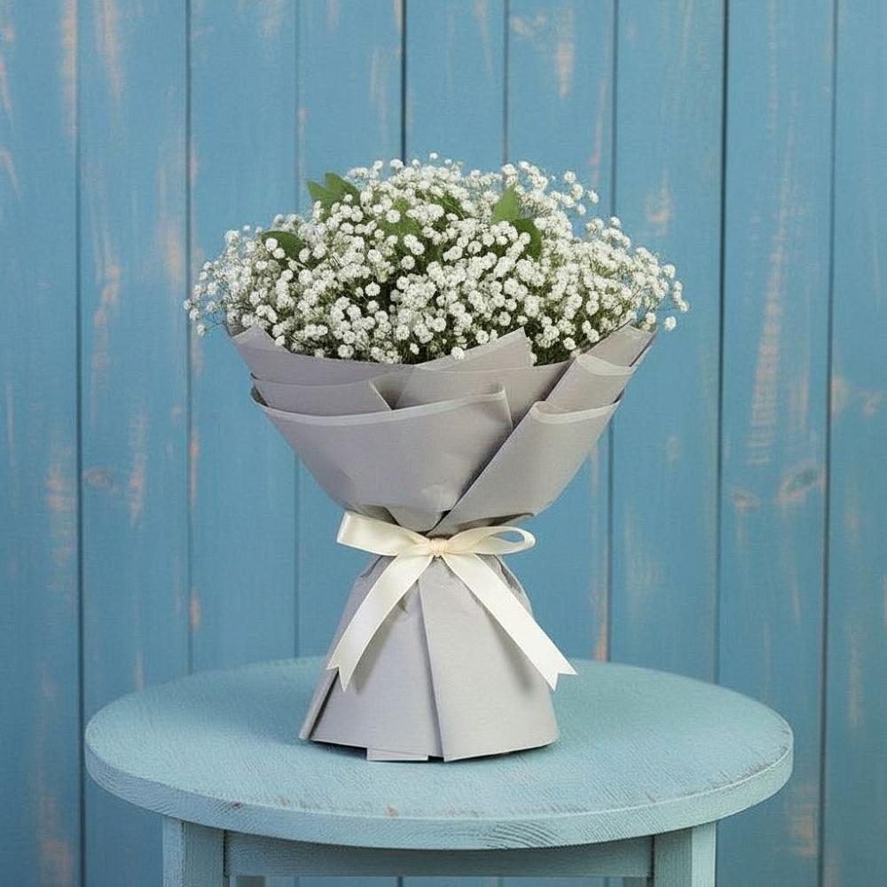 Букет цветов из: Гипсофила в Александровской Кадардино-Балкарской Республики