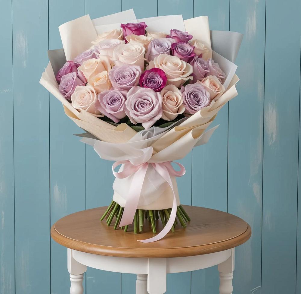 Букет цветов из: Розы в Александровской Кадардино-Балкарской Республики