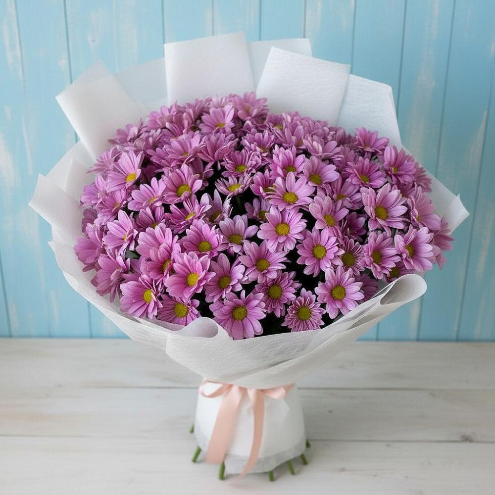 Букет цветов из: Хризантемы в Александровской Кадардино-Балкарской Республики