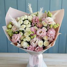Букет цветов из:  Альстромерии и Розы в Александровской Кадардино-Балкарской Республики